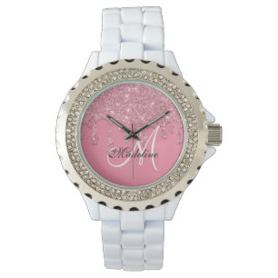 Personalisierter Glitzer-Schutz Armbanduhr