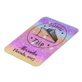 Personalisierter Glitzer Schwestern Reitstall Magnet (Linke Seite)