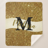 Personalisierter Glitzer Sherpadecke (Vorderseite)