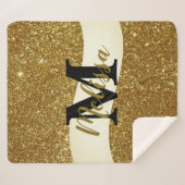 Personalisierter Glitzer Sherpadecke (Vorderseite (Horizontal))