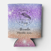 Personalisierter Glitzer Sisters Cruise Dosenkühler (Vorderseite)