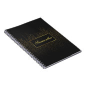 Personalisierter Glitzer-Spiral Notizblock (Rechte Seite)