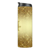 personalisierter Glitzer Thermosbecher (Nach rechts gedreht)