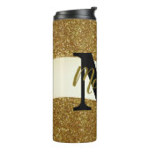 Personalisierter Glitzer Thermosbecher (Nach links gedreht)