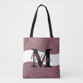 Personalisierter Glitzer Totbeutel Tasche (Vorderseite)