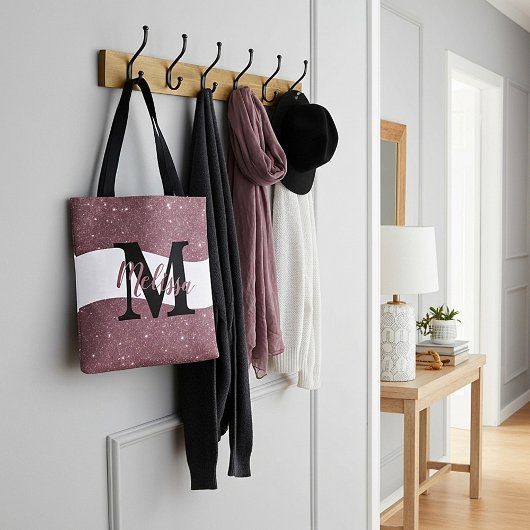 Personalisierter Glitzer Totbeutel Tasche