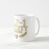 Personalisierter GLP-1-Gesellschaftsmitglied-Fun-C Kaffeetasse (VorderseiteRechts)