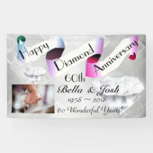 Personalisierter glücklicher 60. banner (Horizontal)