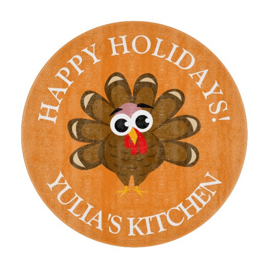 Personalisierter glücklicher die schneidebrett (Vorderseite)