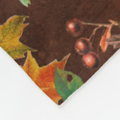 Personalisierter glücklicher Herbst Y'all Botanisc Fleecedecke (Ecke)
