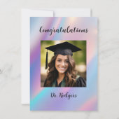 Personalisierter glücklicher Match Day 2025 Doktor Einladung (Rückseite)