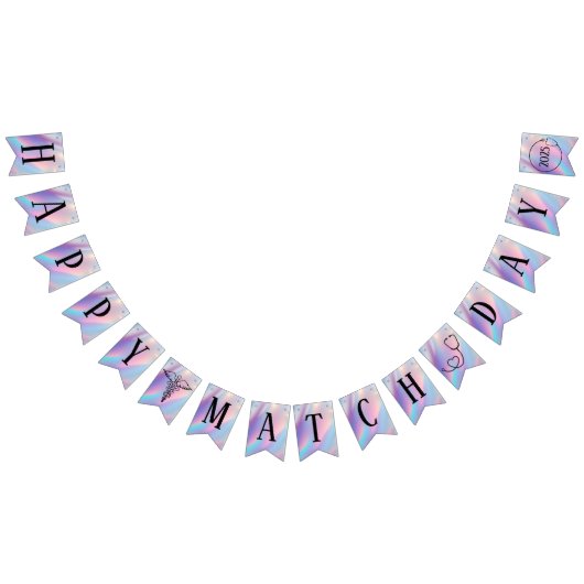 Personalisierter glücklicher Match Day 2025 Doktor Wimpelkette (Alle)