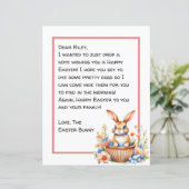 Personalisierter glücklicher Ostersonnenbrief (Stehend Vorderseite)