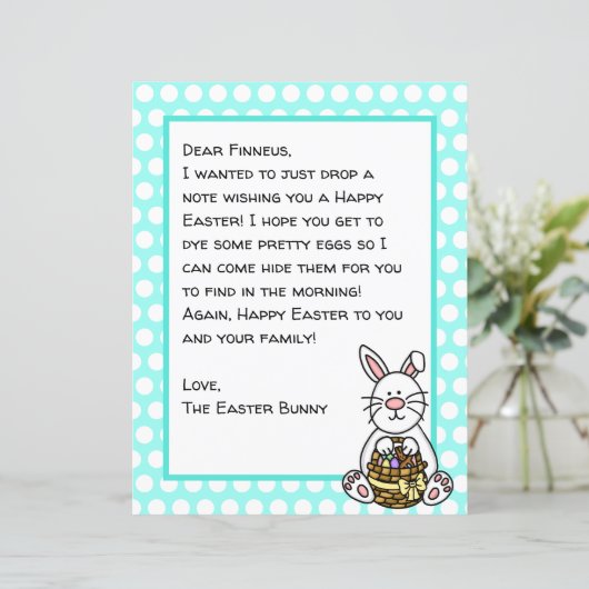 Personalisierter glücklicher Ostersonnenbrief (Stehend Vorderseite)