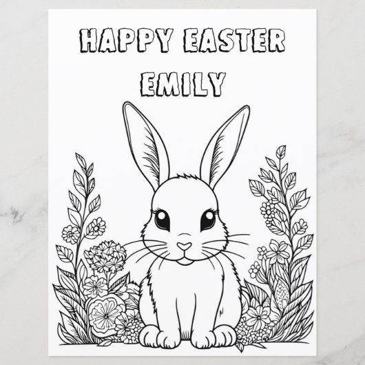 Personalisierter glücklicher Ostersonnenbrief (Rückseite)