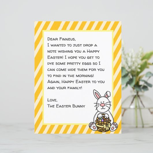 Personalisierter glücklicher Ostersonnenbrief (Stehend Vorderseite)