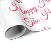 Personalisierter glücklicher Urlaub Geschenkpapier (Rolleneckpunkt)