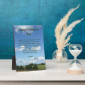 Personalisierter glücklicher Vatertag Fotoplatte (Seite)