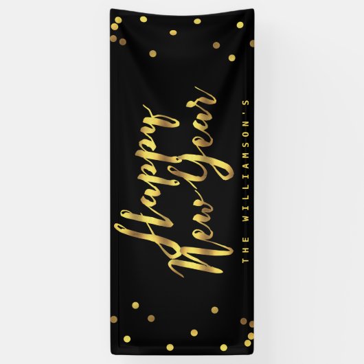 Personalisierter glückliches neues banner (Vertikal)