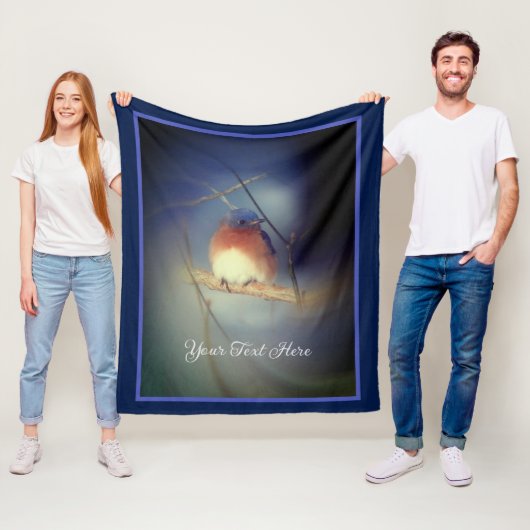 Personalisierter Glücksgeist Fleecedecke (Beispiel)