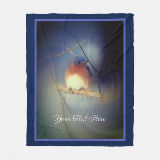 Personalisierter Glücksgeist Fleecedecke (Vorderseite)