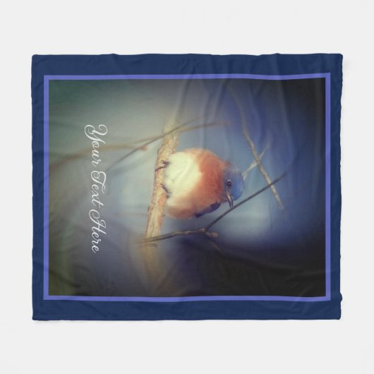 Personalisierter Glücksgeist Fleecedecke (Vorderseite (Horizontal))