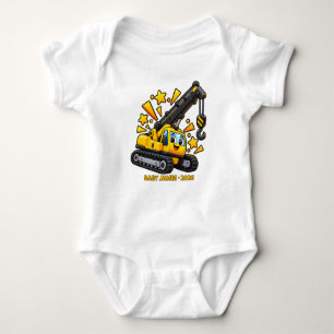 Personalisierter Glückskran Baby Strampler