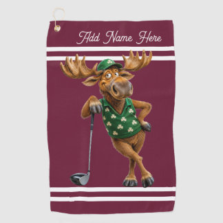 Personalisierter Glücksmoose Golfhandtuch