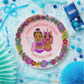 Personalisierter Glückwunsch zum Geburtstag Fairy  Pappteller (Party)