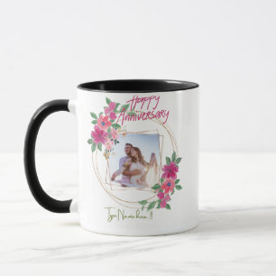 Personalisierter Glückwunsch zum Hochzeitstag Bech Tasse