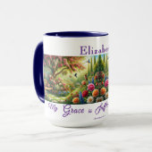 Personalisierter Gnaden-Garten-Becher Tasse (Vorderseite Links)