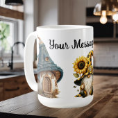 Personalisierter Gnom-Garten Kaffeetasse
