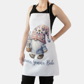 Personalisierter Gnom mit Gänseblümchen Cute Fun Schürze (InSitu)