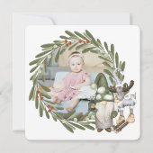 Personalisierter Gnome-Foto Feiertagskarte (Vorderseite)