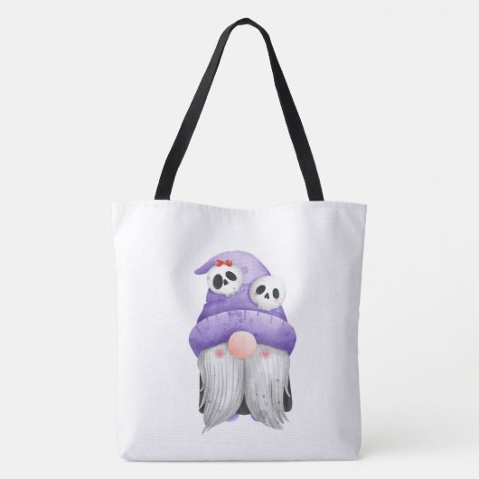 Personalisierter Gnome-Trick oder Tote-Beutel Tasche (Rückseite)