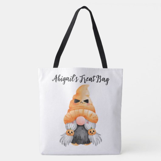 Personalisierter Gnome-Trick oder Tote-Beutel Tasche (Vorderseite)