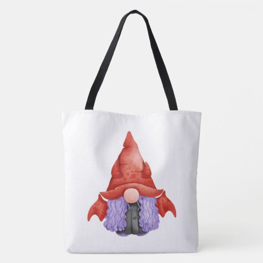 Personalisierter Gnome-Trick oder Tote-Beutel Tasche (Rückseite)