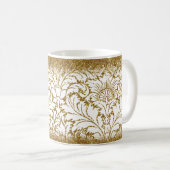 Personalisierter Gold Design Coffee Tasse Cup (VorderseiteRechts)