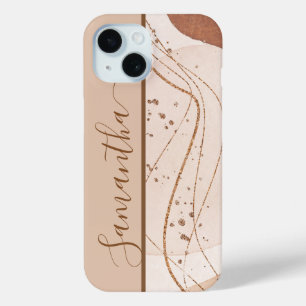 Personalisierter Gold Glitter Abstract Case-Mate iPhone Hülle