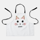 Personalisierter Gold-Glitzer-Chat Schürze (Vorderseite)