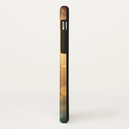 Personalisierter Gold Glitzer Ihr eigenes Foto Case-Mate iPhone Hülle (Hinten/Links)