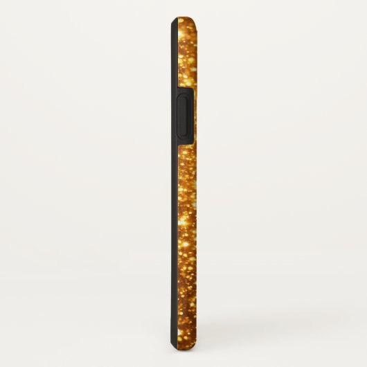 Personalisierter Gold Glitzer Ihr eigenes Foto Case-Mate iPhone Hülle (Hinten/Rechts)