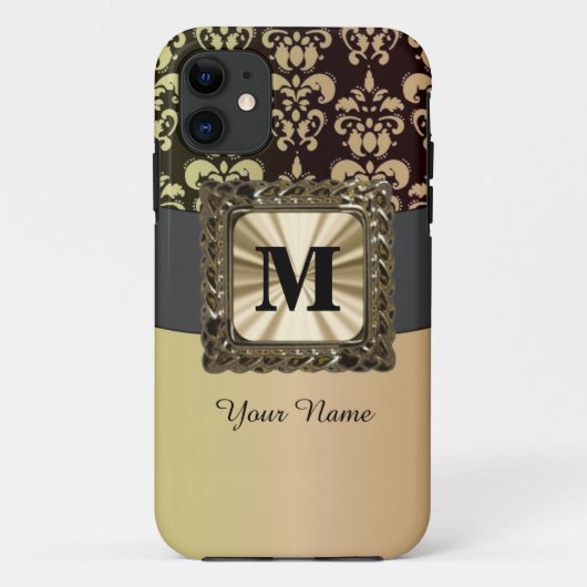 Personalisierter Golddampfer Case-Mate iPhone Hülle (Rückseite)