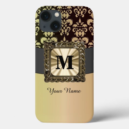 Personalisierter Golddampfer Case-Mate iPhone Hülle (Rückseite)