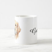 Personalisierter Golden Retriever Becher Kaffeetasse (Mittel)