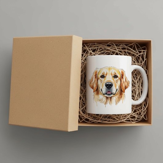 Personalisierter Golden Retriever Becher Kaffeetasse