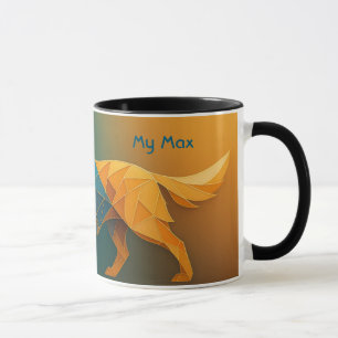 Personalisierter Golden Retriever Becher mit indiv Tasse