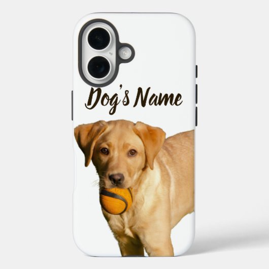Personalisierter Golden Retriever - Case-Mate iPhone Hülle (Rückseite)