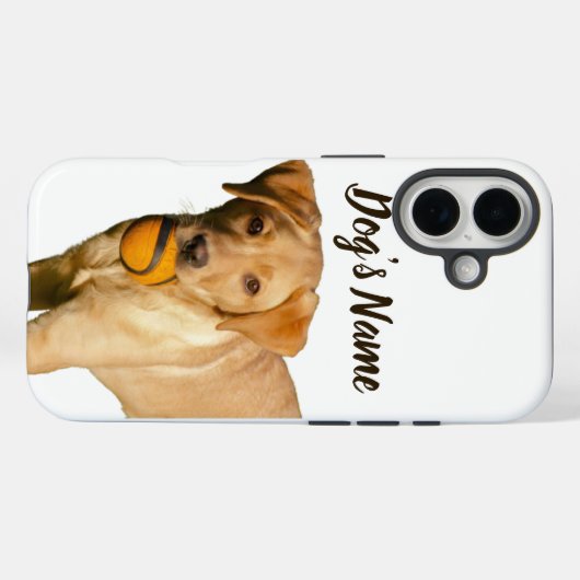 Personalisierter Golden Retriever - Case-Mate iPhone Hülle (Rückseite (Horizontal))