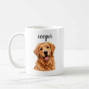 Personalisierter Golden Retriever “Cooper” Hundeta Kaffeetasse